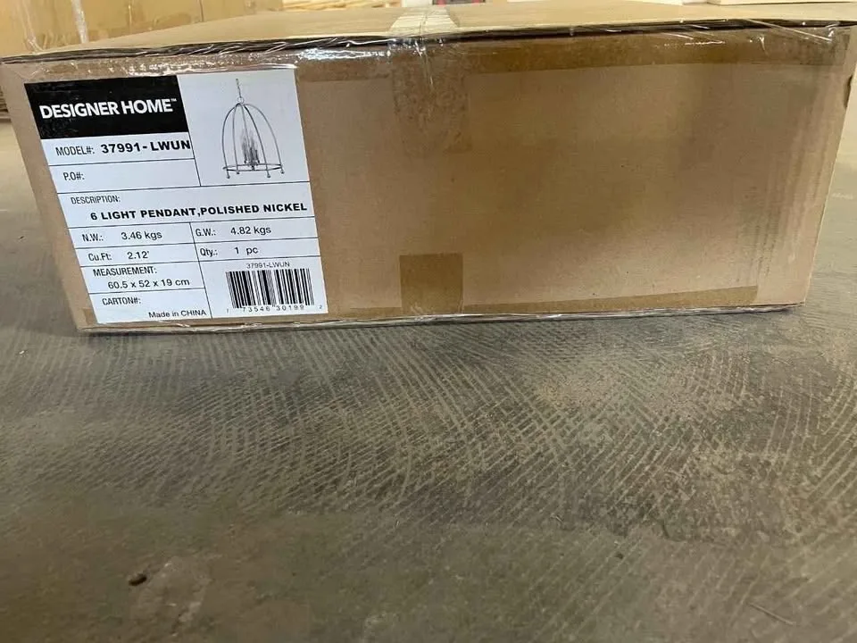 (Brand New) 6-Light Geometric Pendant image indicator(6)