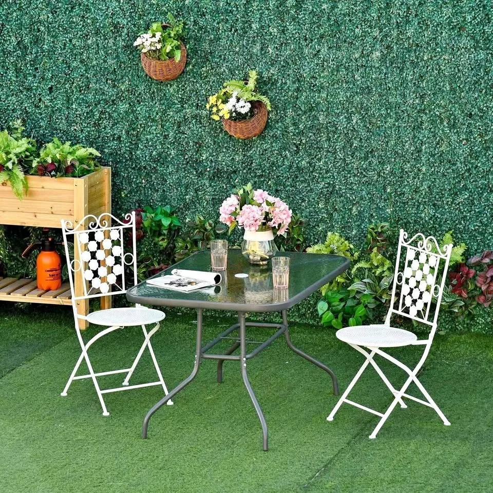 Outsunny Metal Garden Dining Table