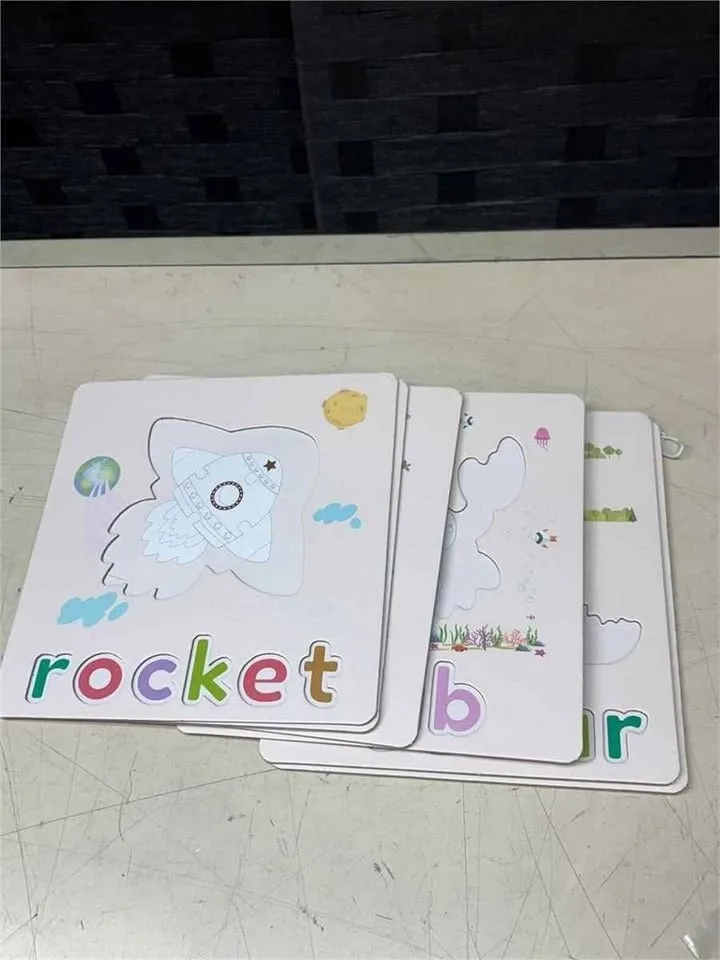 Jigsaw Puzzles Letter Matching Educational Toys Unisex Wooden Al image indicator(2)