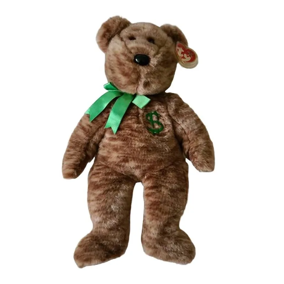 ✨ COLLECTIBLE ✨ XL TY Beanie Buddy Billionaire Bear #Cleanout