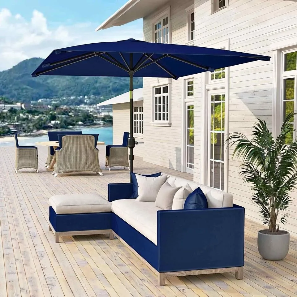 Outsunny 6.5x9.6FT Patio Umbrella