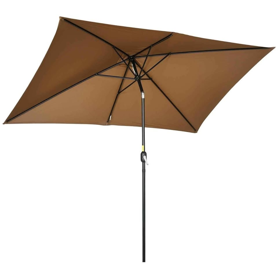 Outsunny 6.5x10ft Rectangle Patio Umbrella - photo 2