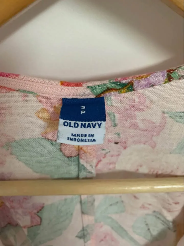Old Navy Pink Floral Dress - Size S/Small image indicator(3)