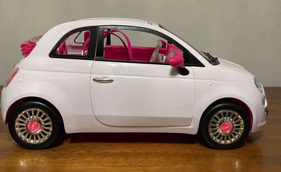 2008 Mattel Barbie Fiat 500 Convertible Car - Rare Collectible V - photo 2