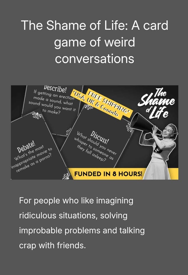 The Shame of Life card game - photo 2