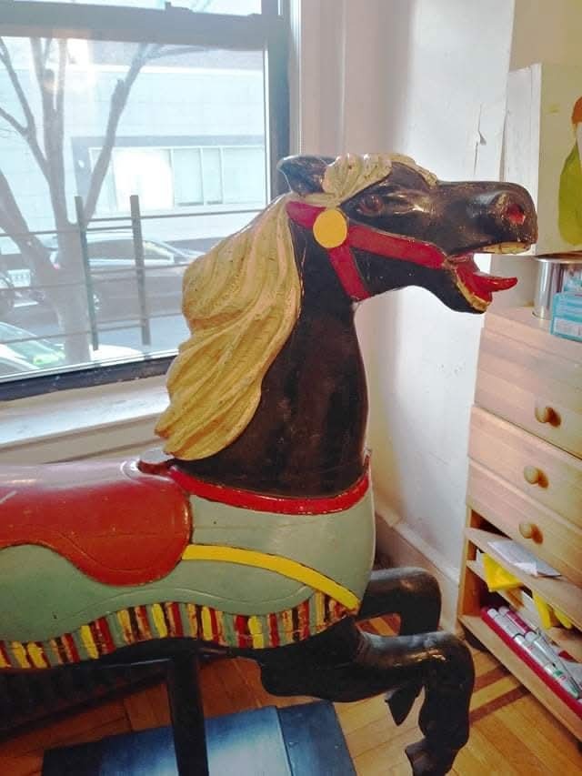 Full size Carousel Horse C.W Parker 1900 Cony Island - photo 4