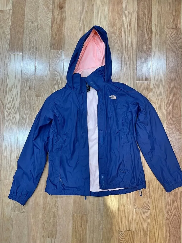 The North Face Resolve 2 Parka Size M Womens Blue Pink Hooded Ja