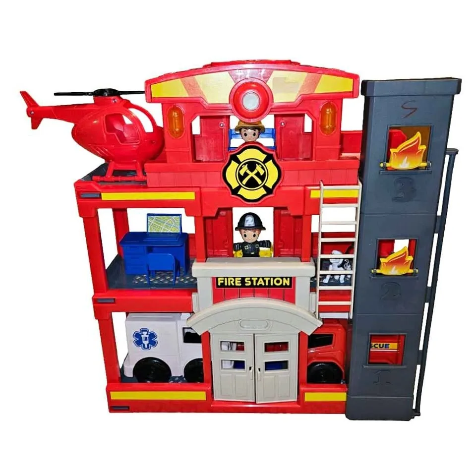 LIKE NEW Firestation Playset with Accessories #Cleanout