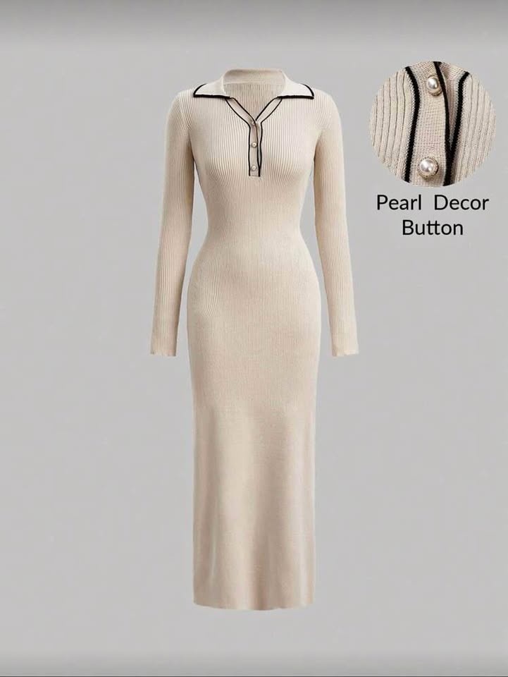 Brand New Beige Fall/Winter Dress – Never Worn!