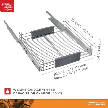 Richelieu Adjustable Pull-out Kitchen Cabinet Organizer image indicator(4)