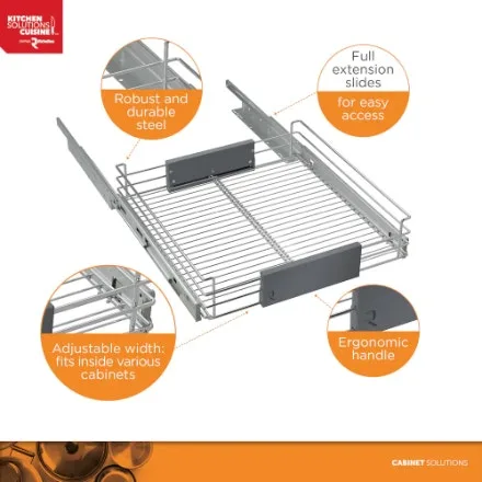 Richelieu Adjustable Pull-out Kitchen Cabinet Organizer image indicator(5)