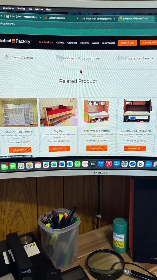 Hidden Bed Factory - Double bed/desk image indicator(2)