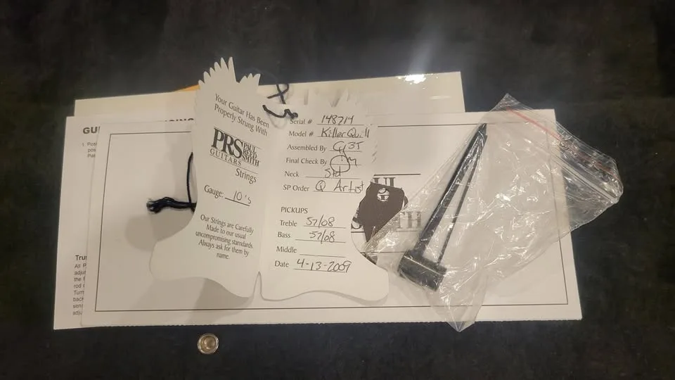 $6000 PRS Artist Package Custom 24 Korina Guitar image indicator(9)