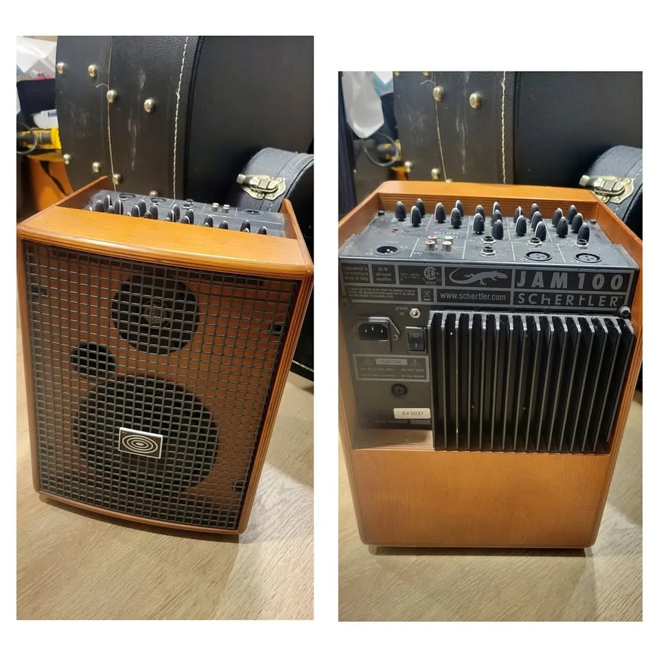 $800 Schertler Jam 100 Wood Acoustic Guitar Amplifier
