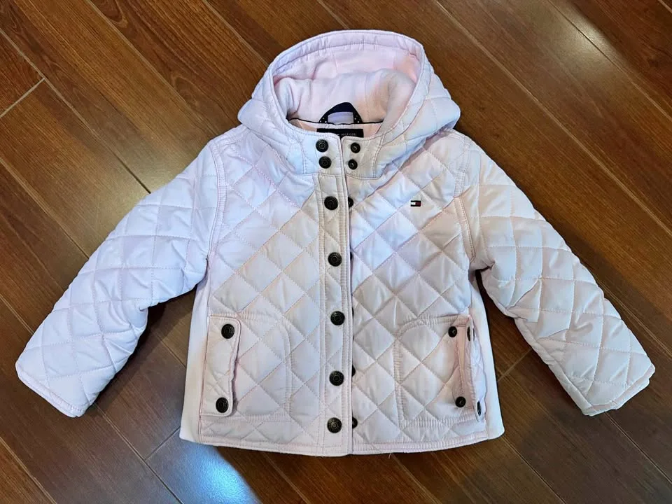 LIKE NEW Tommy Toddler Girl Light Pink Jacket thumbnail