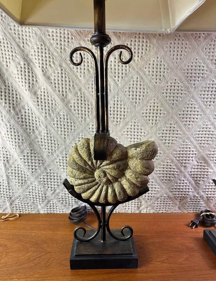 Vintage Fossil Lamps (2 pc set) - photo 2