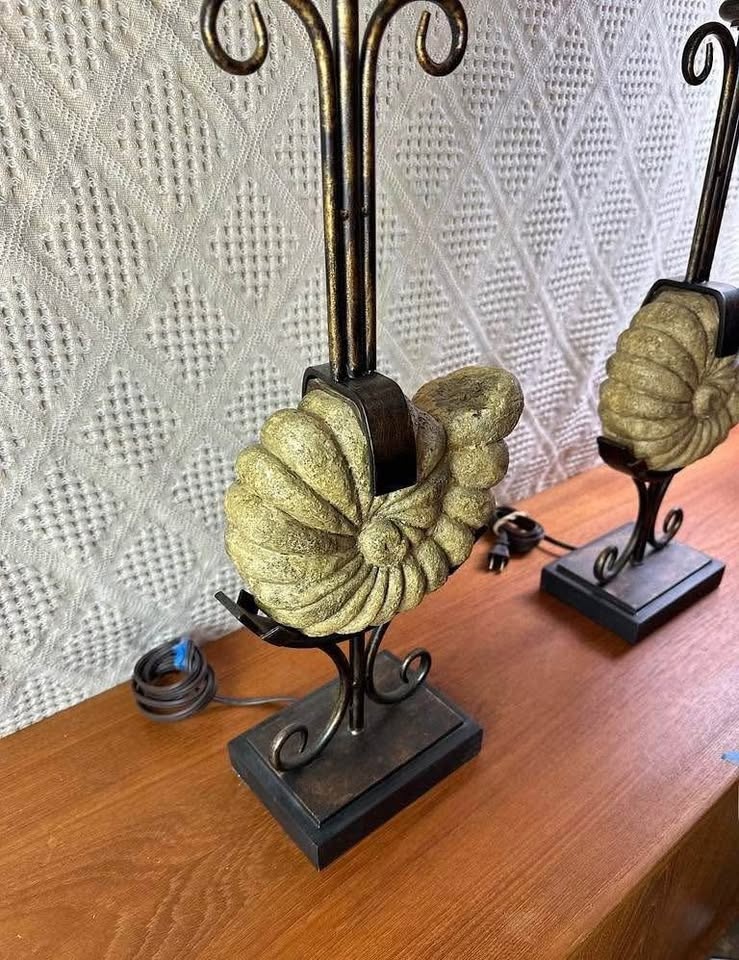 Vintage Fossil Lamps (2 pc set) - photo 3