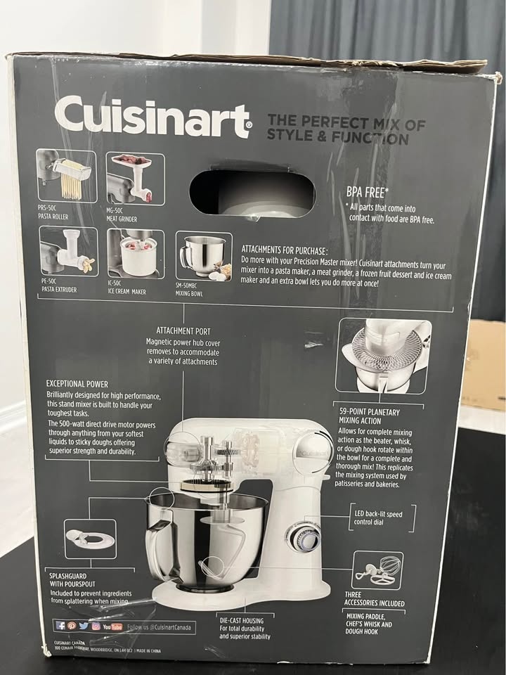 Cuisinart 5.5 QT Stand Mixer – Brand New in Box #Cleanout - photo 2