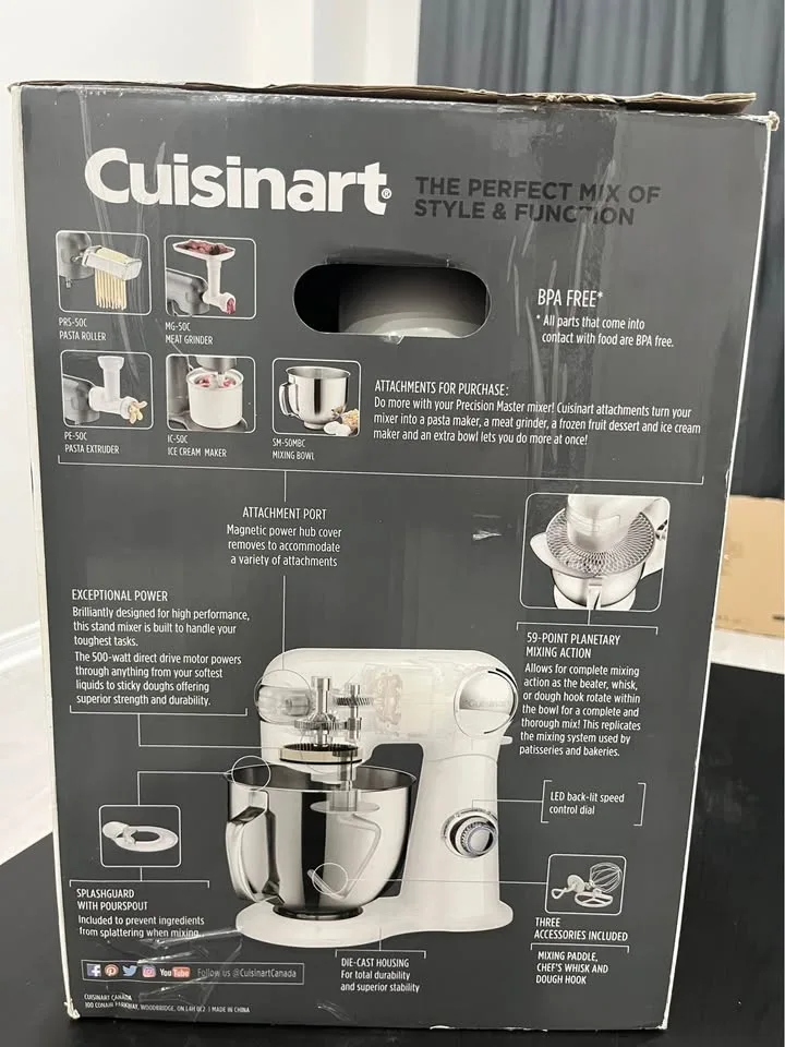 Cuisinart 5.5 QT Stand Mixer – Brand New in Box #Cleanout image indicator(2)