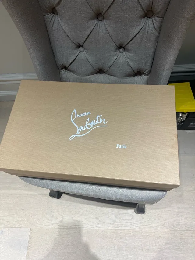 Christian Louboutin Black Leather Boots. Red Bottoms image indicator(2)