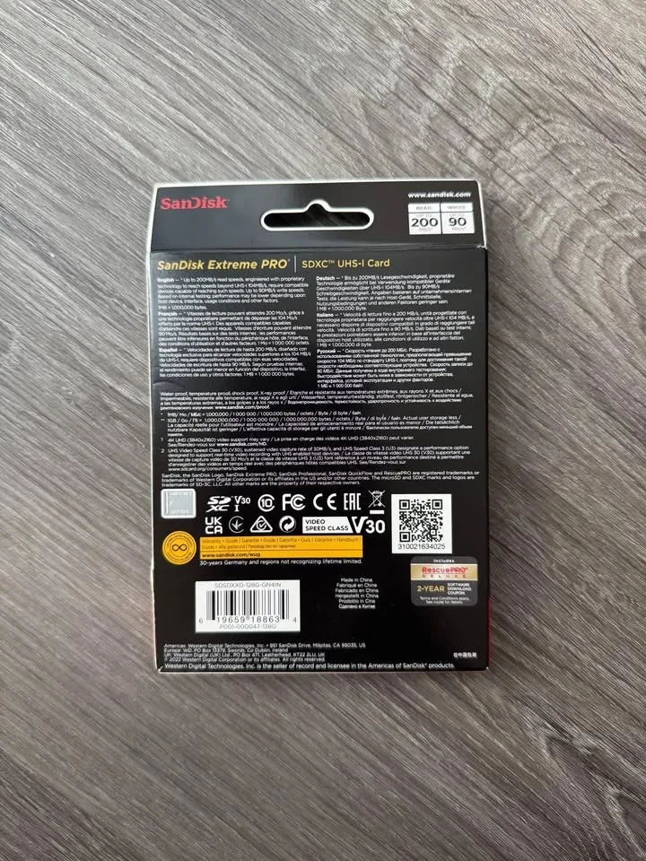 (BRAND NEW) Sandisk Extreme pro 128 GB Sd card image indicator(2)