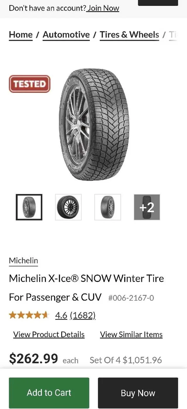 Michelin X-Ice SNOW Winter Tire | 215/65R17 99T #CLEANOUT image indicator(9)