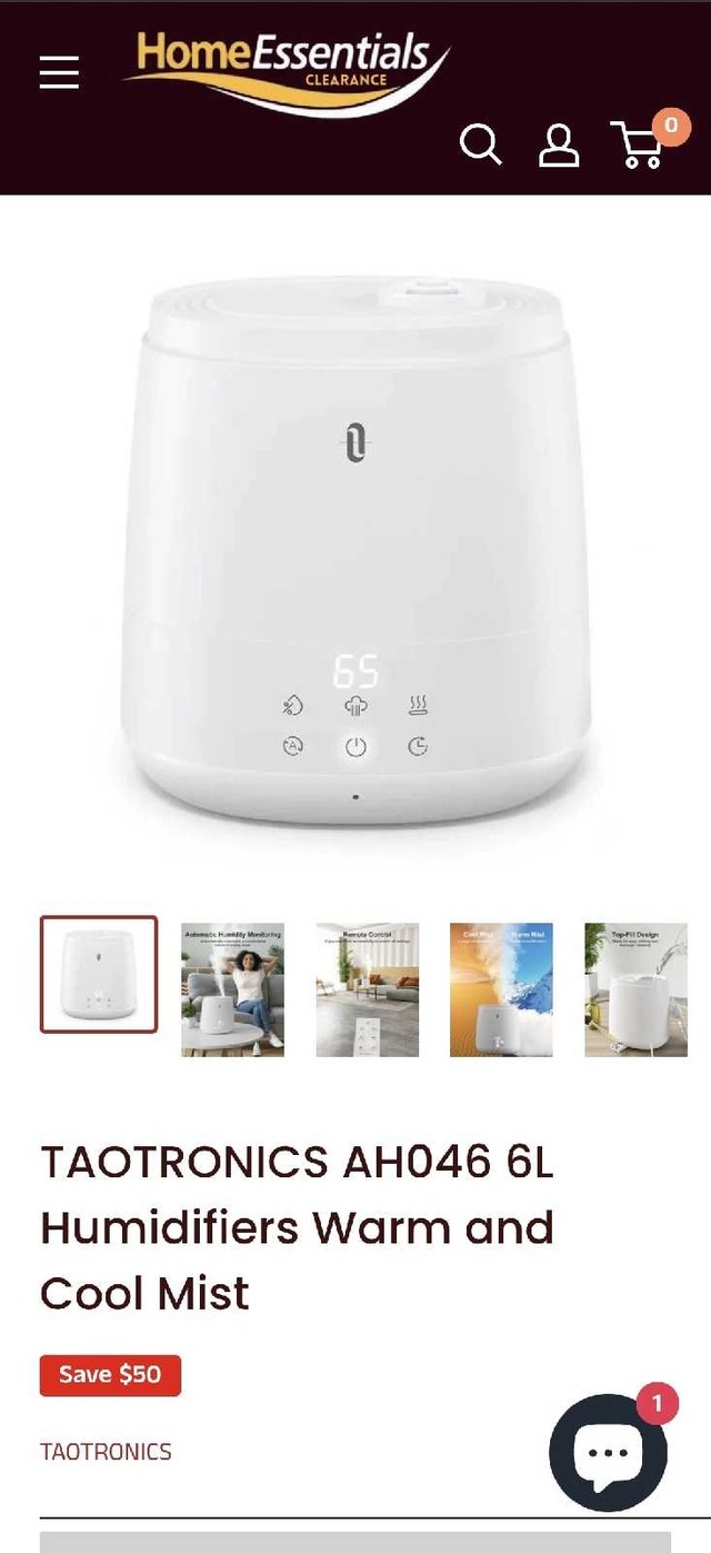 Humidifier Warm and Cold Mist #CLEANOUT - photo 3