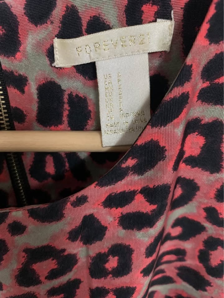 Forever 21 Animal/Leopard Print Dress - Size S - photo 3