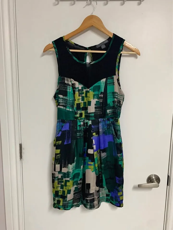Forever 21 Abstract Dress with pockets - Size S/Small