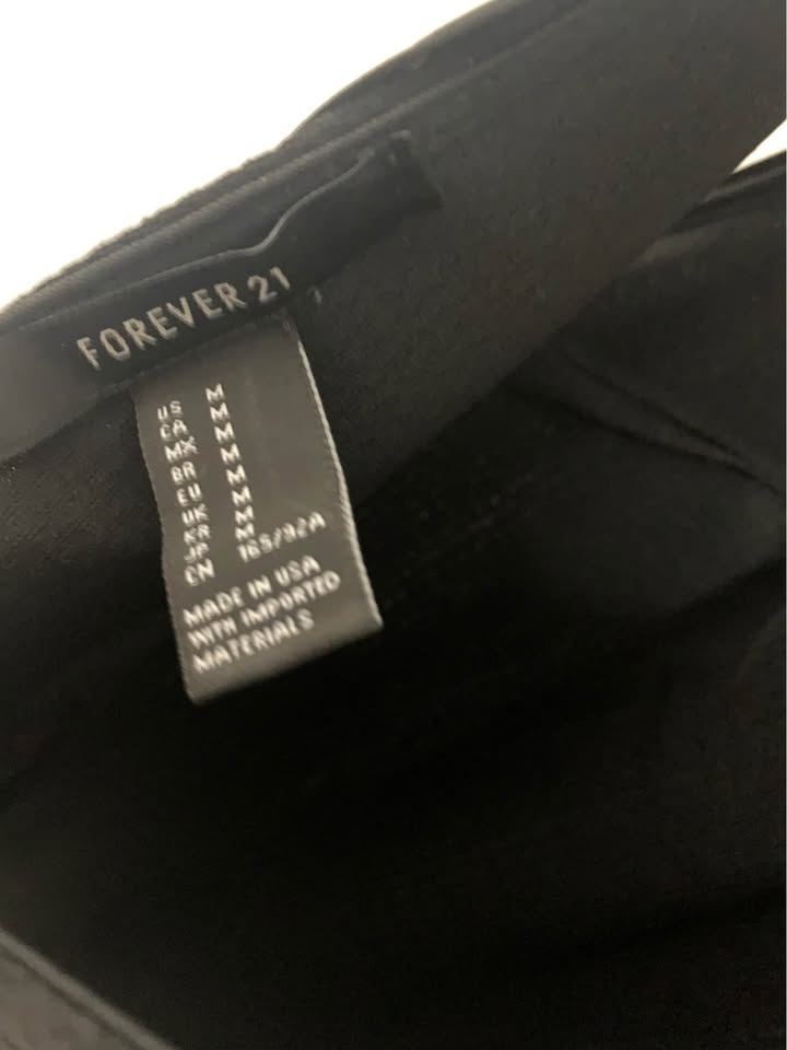 Forever 21 Black Dress with lace detail - Size M/Medium - photo 3