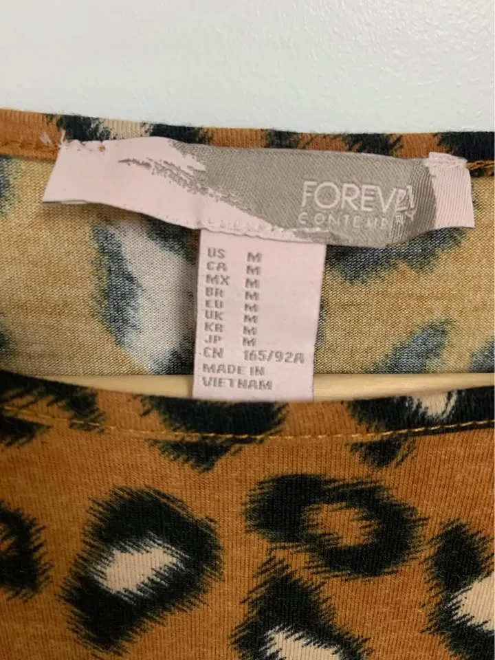 Forever 21 Animal/Leopard Print Dress - Size M/Medium image indicator(3)