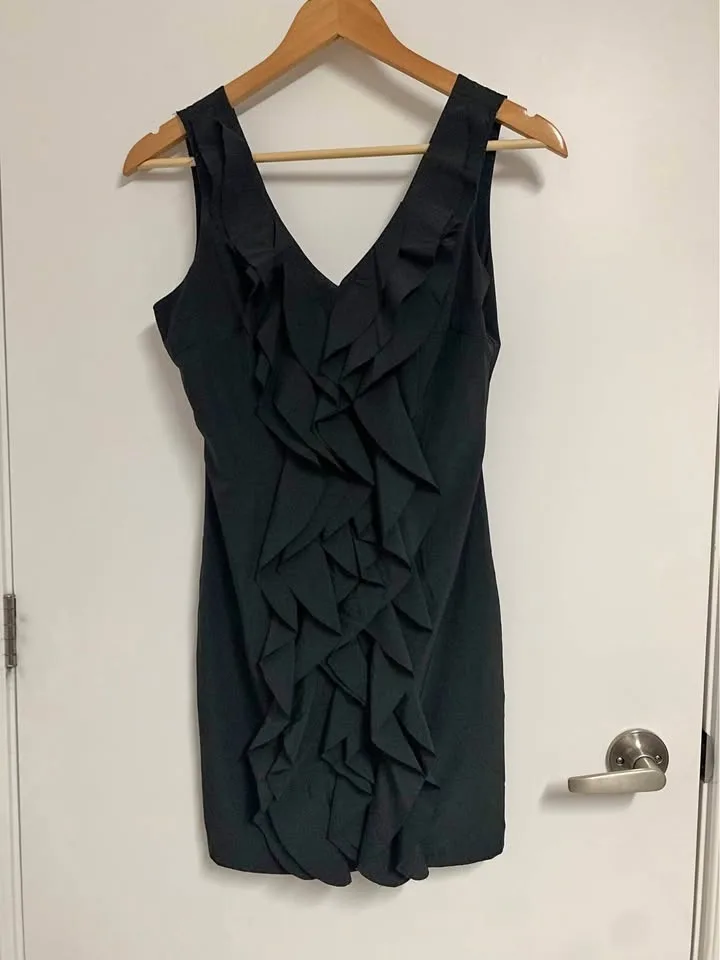 Forever 21 Black Ruffle Dress - Size S/Small