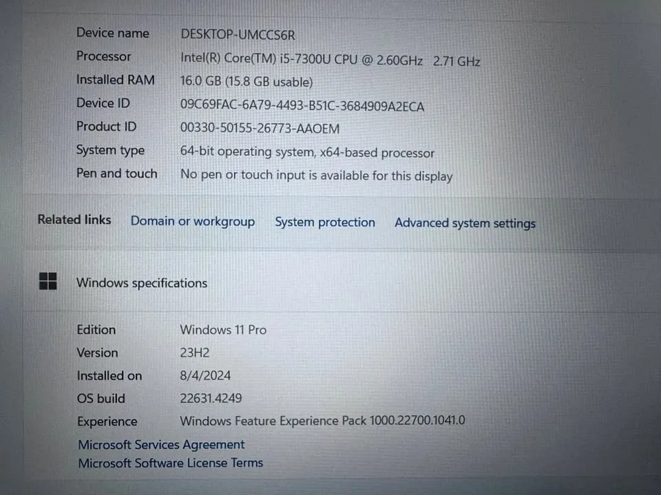 15.6" Lenovo T570 I5-7th.GEN. 16GB/256GB/ Win 11/MS office FHD L image indicator(5)