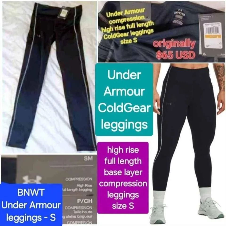 NEW Under Armour leggings for cold weather - S - new with tags image indicator(2)