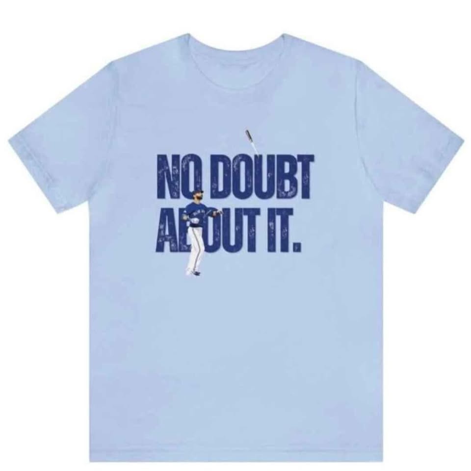 NEW Blue Jays shirt - Bautista bat flip - photo 2