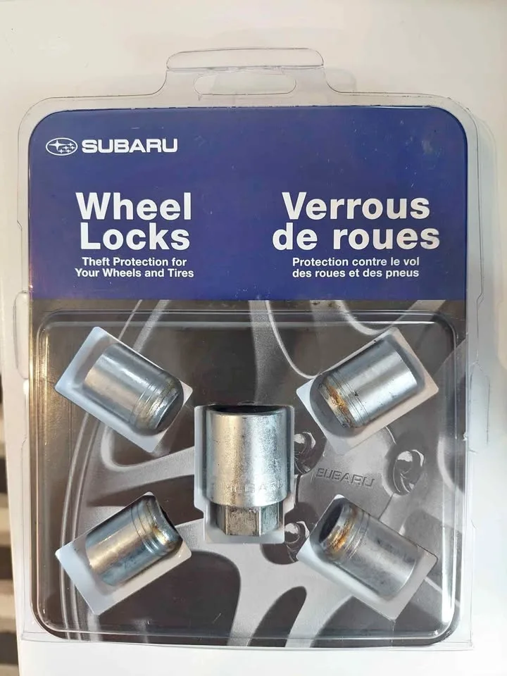Subaru lock nuts and key