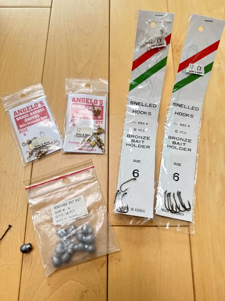 Fish Snelled Hooks, Angelo’s Swivels & Split Shot thumbnail
