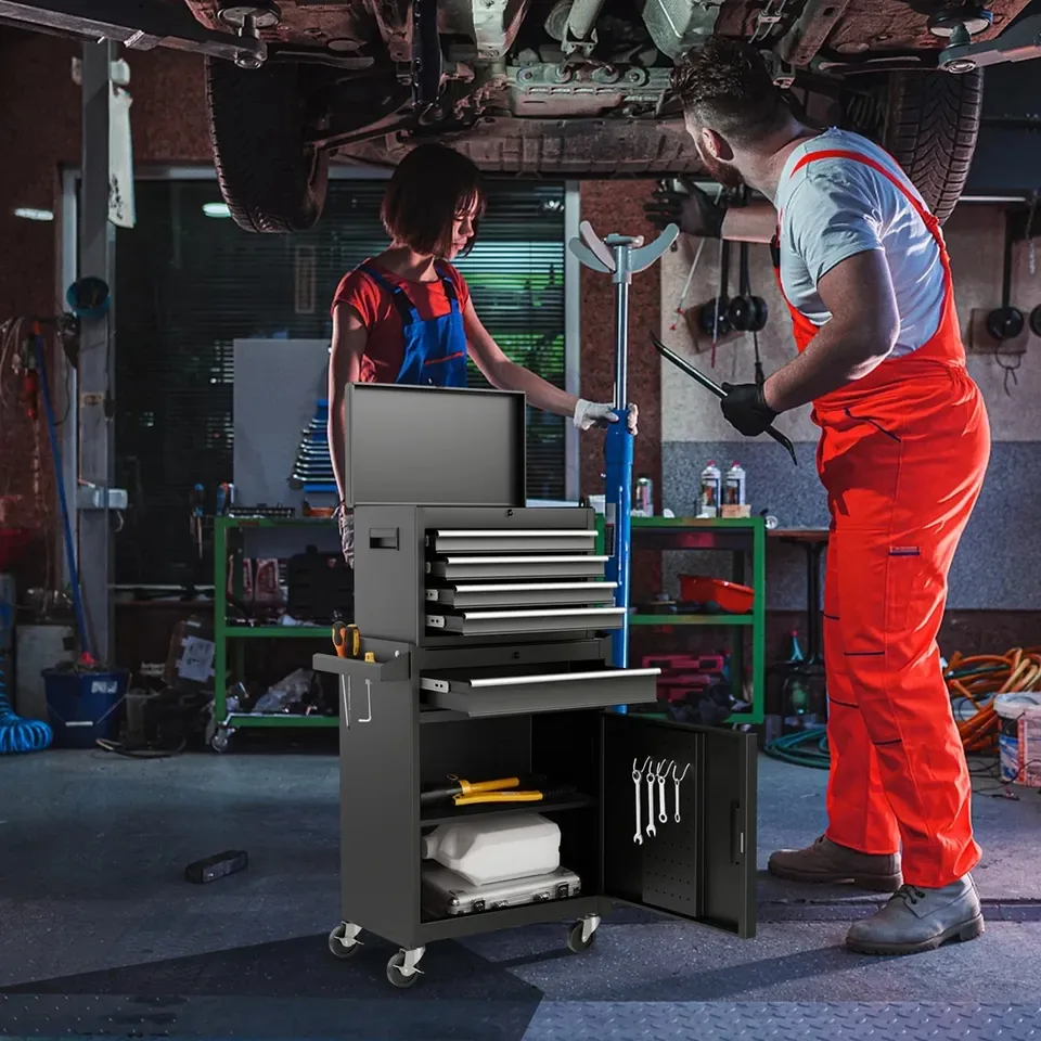 2-in-1 Tool Chest & Cabinet Rolling Garage Organizer image indicator(3)