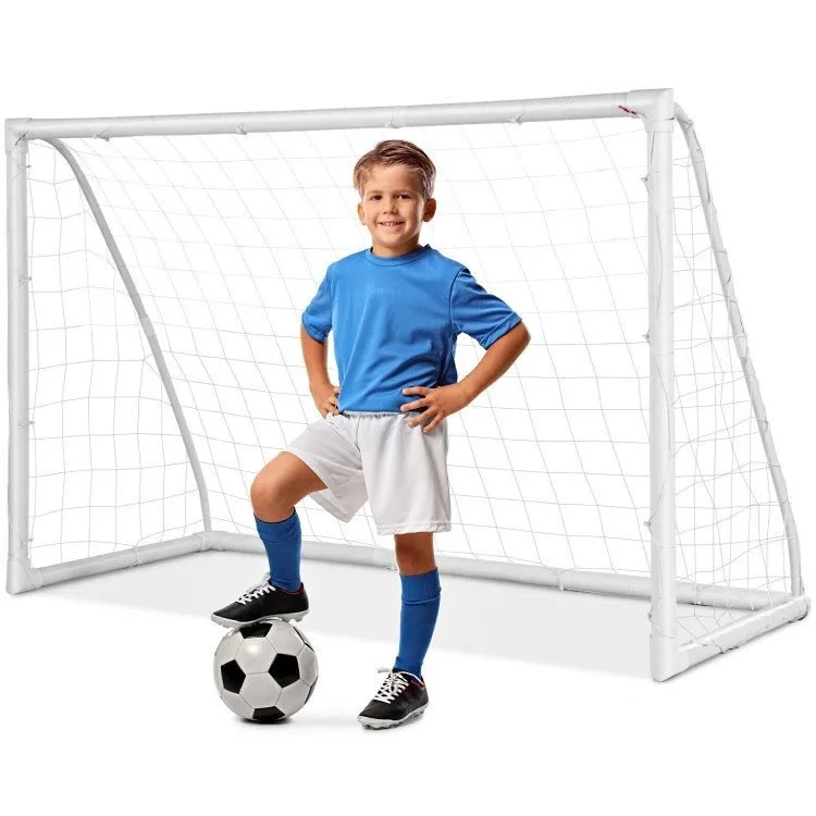Soccer Goal with Strong UPVC Frame and High-Strength Netting