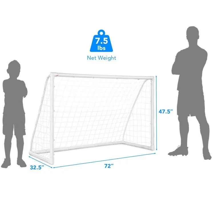 Soccer Goal with Strong UPVC Frame and High-Strength Netting image indicator(5)