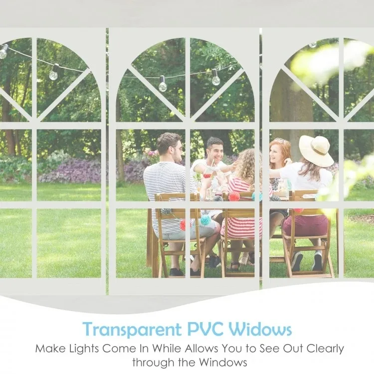 10 x 30 Feet Canopy Tent with 5 Removable Sidewalls image indicator(5)