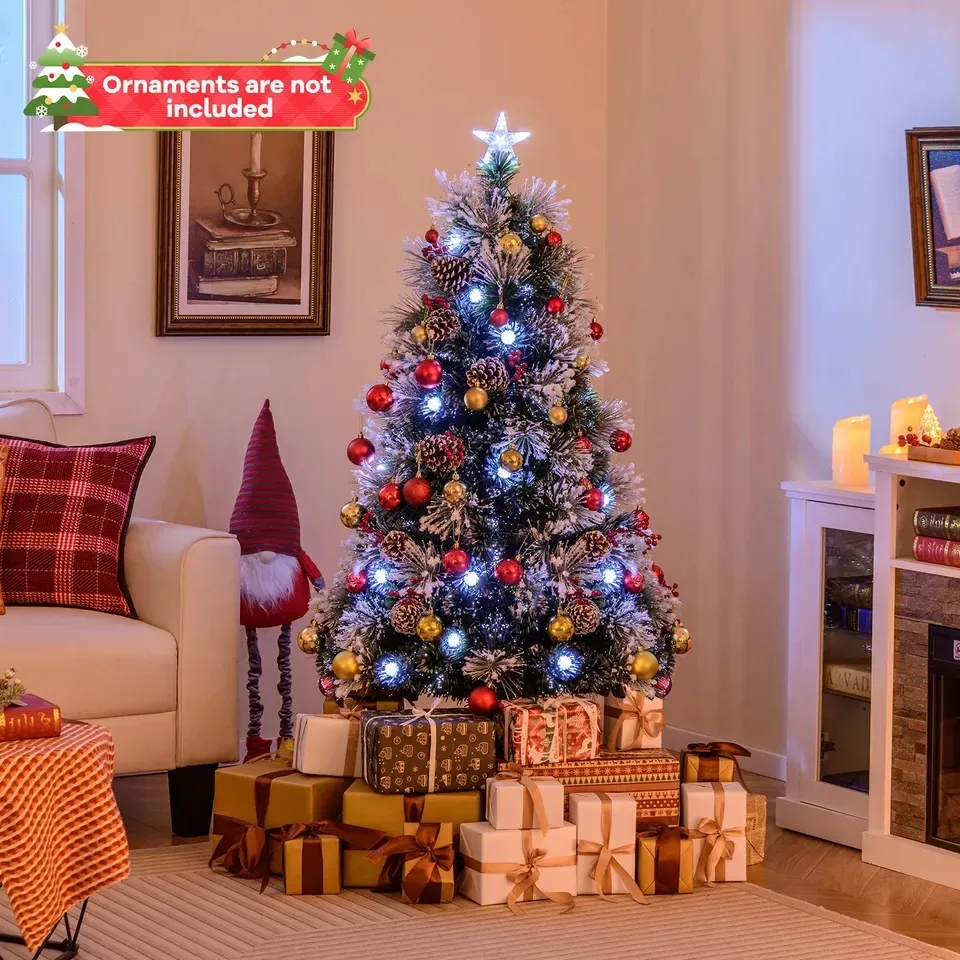 Snow Covered Christmas Tree 5 FT - Green image indicator(5)