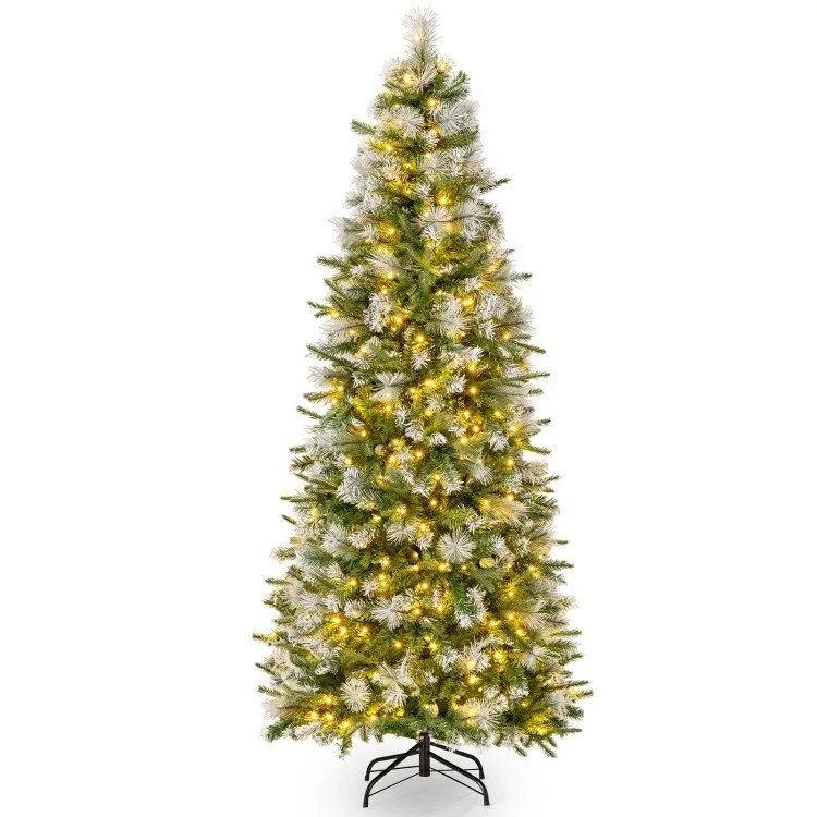 6 FT Artificial Christmas Tree with Warm-White LED Lights