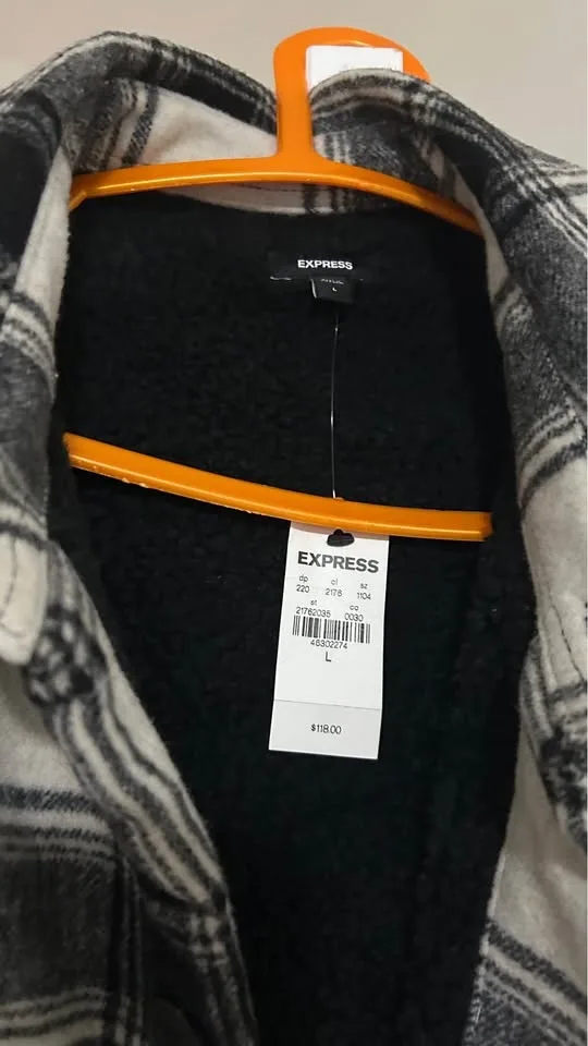 Express Shacket Jacket Zipper Sweatshirt image indicator(2)