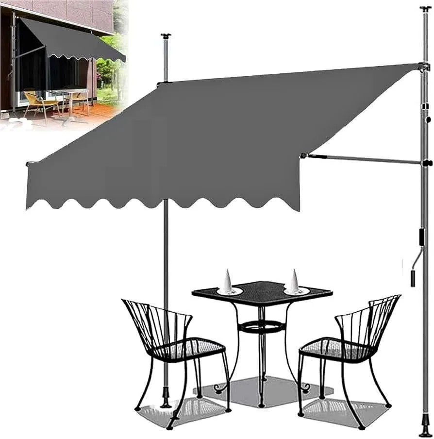 Telescopic Balcony Awning,Manual Retractable Awning,Height Adjus