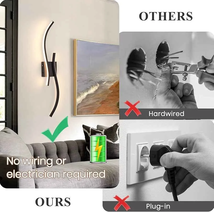 Battery Operated Wall Sconces Set of 2 image indicator(5)