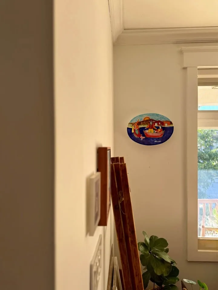 Nino Parrucca Fisherman Scene Wall Platter image indicator(6)