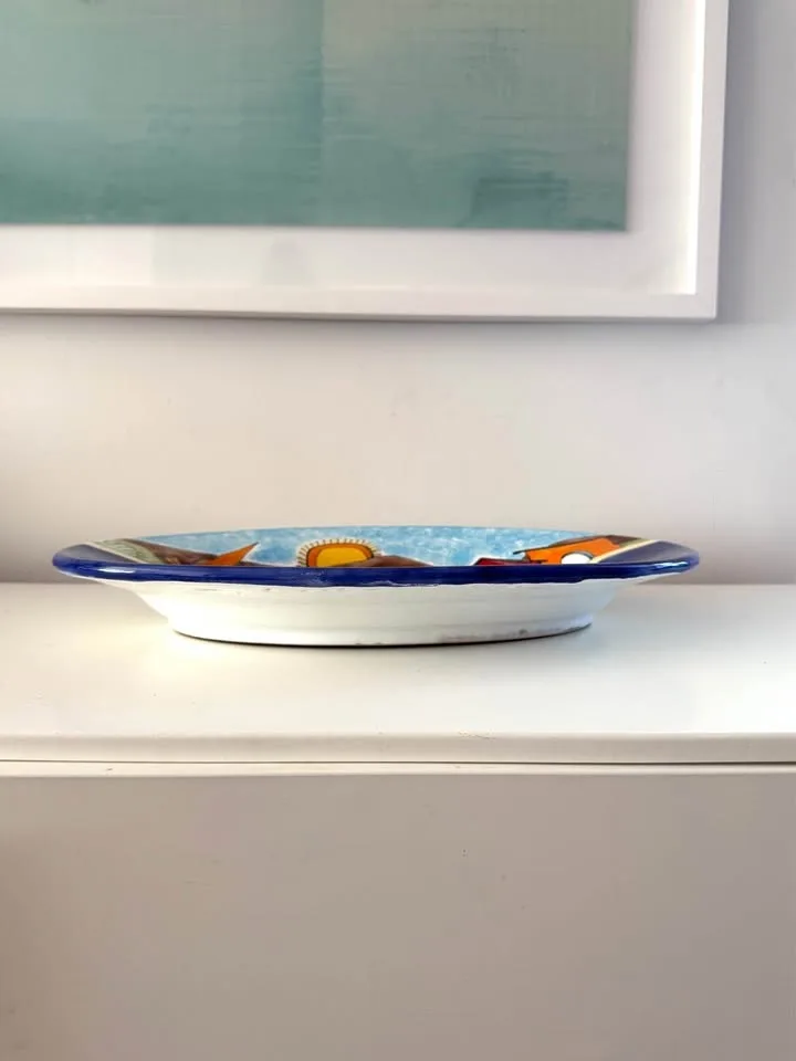 Nino Parrucca Fisherman Scene Wall Platter image indicator(10)