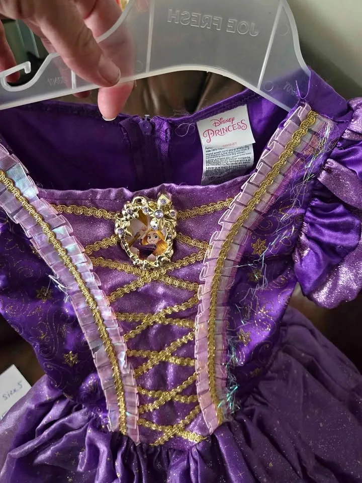 Purple disbey princess gown ( size 5