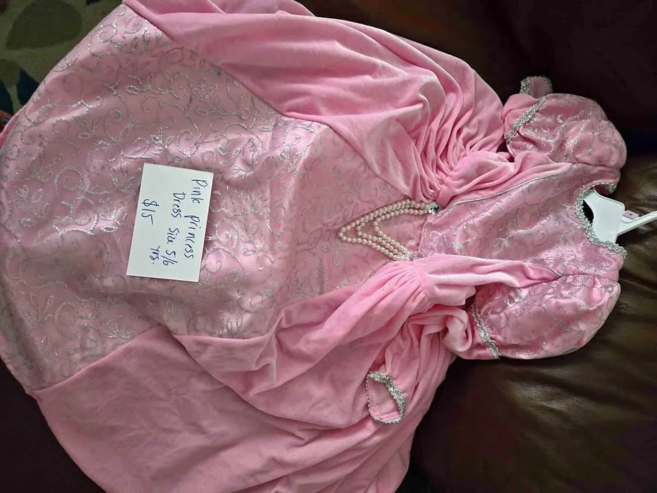Pink princess dress size 5 / 6